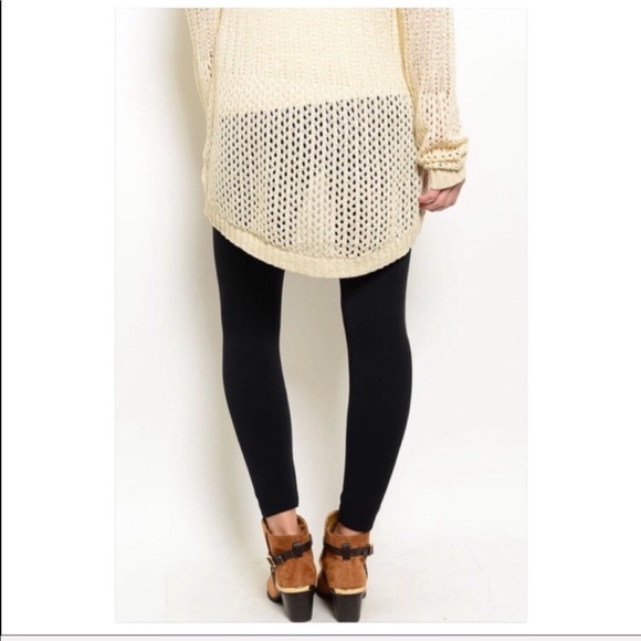 💕2 LEFT💕BLACK FLEECE LEGGINGS - Picture 2 of 2
